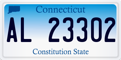 CT license plate AL23302