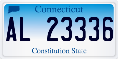 CT license plate AL23336