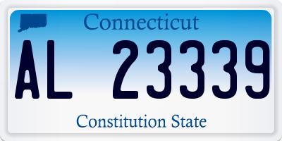 CT license plate AL23339