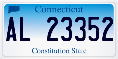 CT license plate AL23352