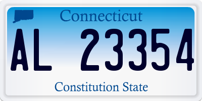 CT license plate AL23354