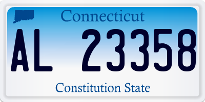 CT license plate AL23358