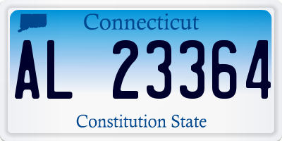 CT license plate AL23364