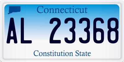 CT license plate AL23368