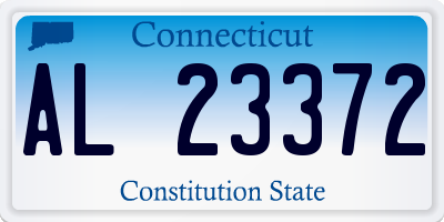 CT license plate AL23372
