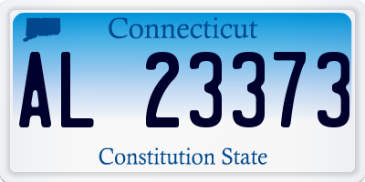 CT license plate AL23373