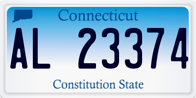 CT license plate AL23374