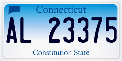 CT license plate AL23375