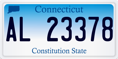 CT license plate AL23378