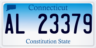 CT license plate AL23379