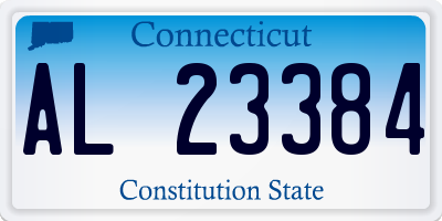CT license plate AL23384