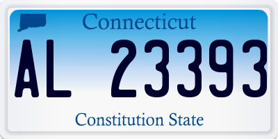 CT license plate AL23393