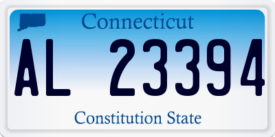 CT license plate AL23394
