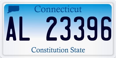 CT license plate AL23396