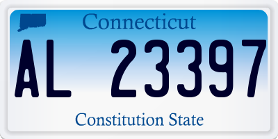 CT license plate AL23397
