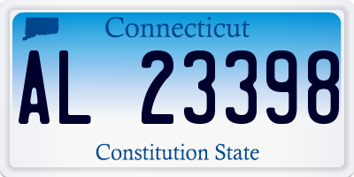 CT license plate AL23398