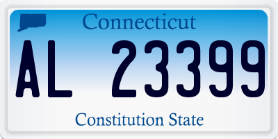 CT license plate AL23399