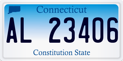 CT license plate AL23406