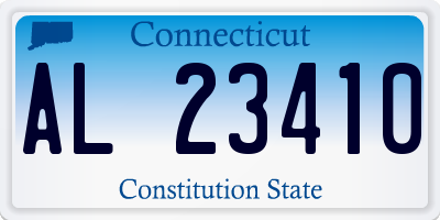 CT license plate AL23410