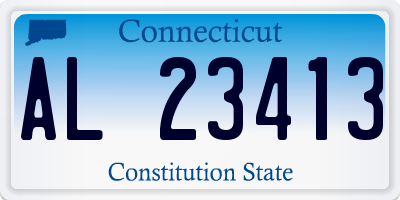 CT license plate AL23413