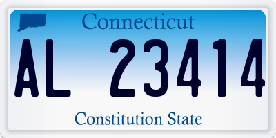 CT license plate AL23414
