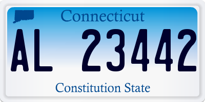 CT license plate AL23442