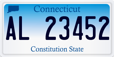 CT license plate AL23452