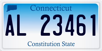 CT license plate AL23461