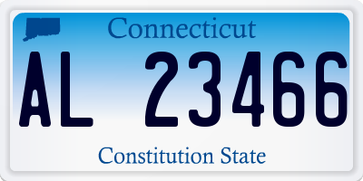 CT license plate AL23466