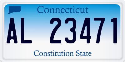 CT license plate AL23471