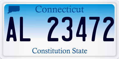 CT license plate AL23472