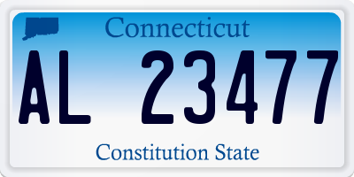 CT license plate AL23477