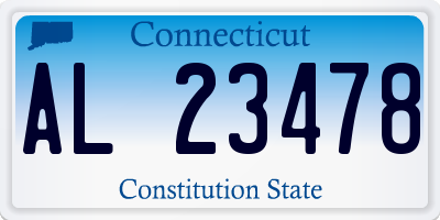 CT license plate AL23478