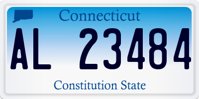 CT license plate AL23484