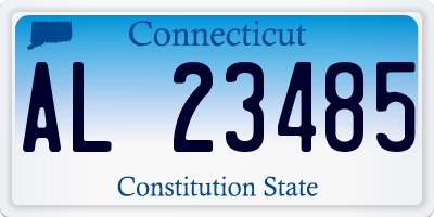 CT license plate AL23485