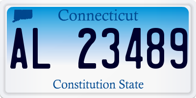 CT license plate AL23489