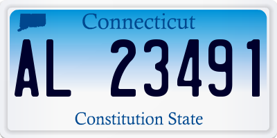 CT license plate AL23491