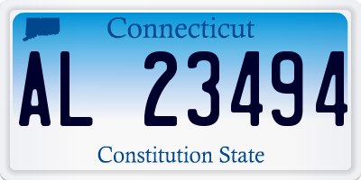 CT license plate AL23494