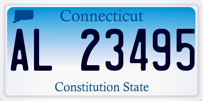 CT license plate AL23495