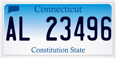 CT license plate AL23496