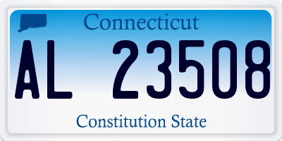 CT license plate AL23508