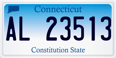 CT license plate AL23513