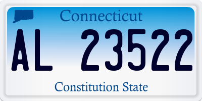 CT license plate AL23522