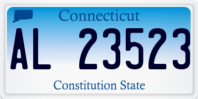 CT license plate AL23523