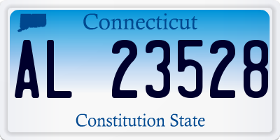 CT license plate AL23528