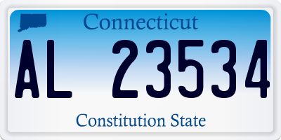 CT license plate AL23534