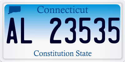 CT license plate AL23535