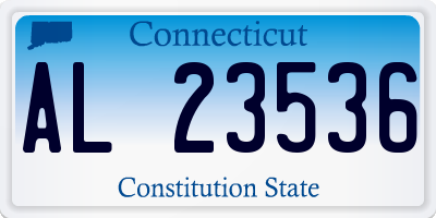 CT license plate AL23536