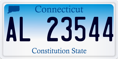CT license plate AL23544