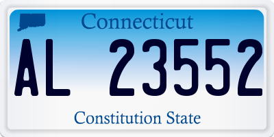 CT license plate AL23552